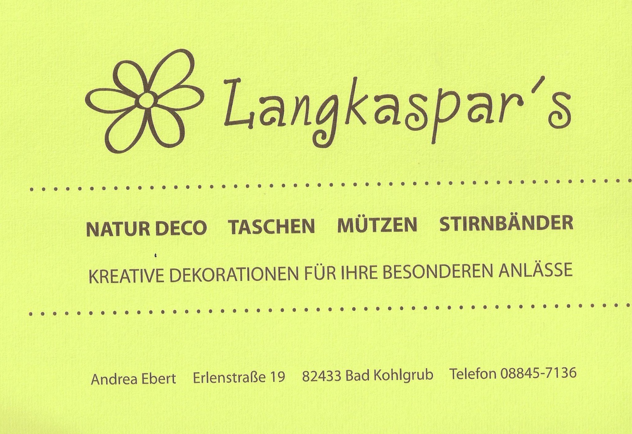 Langkaspar's Blumen